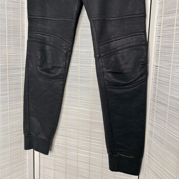 Polo Ralph Lauren Wax Sweat Joggers Black Size S Zipper Fly and Pockets - Picture 3 of 7